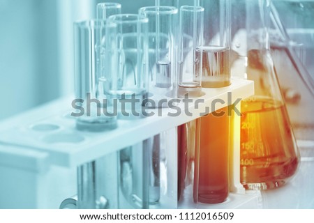 test tube : Research in Liquid Chemical Storage in Laboratory