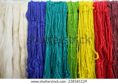 multi Color of Silk worm Threads from thailand