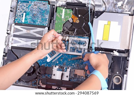 check and fix a dirty broken computer