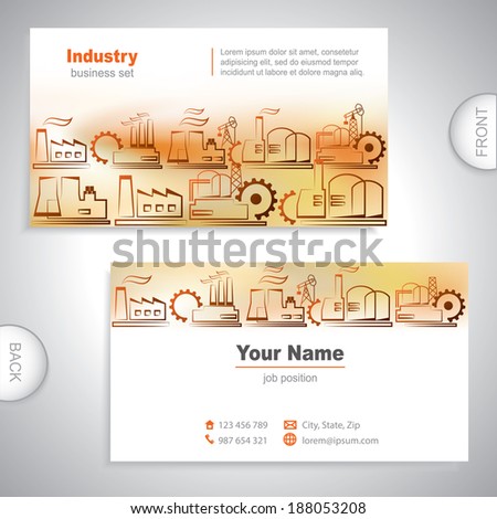Universal Industrial business card Universal Industrial business card