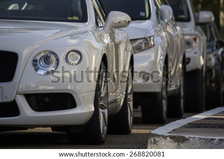 Luxury Cars Aligned