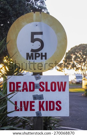 Confusing Slow Speed Sign