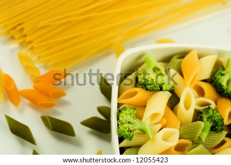 Italian noodles in bowl