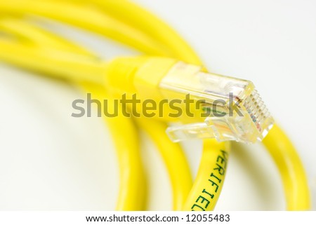 Yellow Computer Network Cable