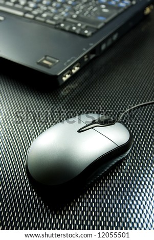 Laptop with mouse pad