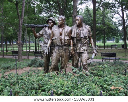Korean war memorial Washington DC