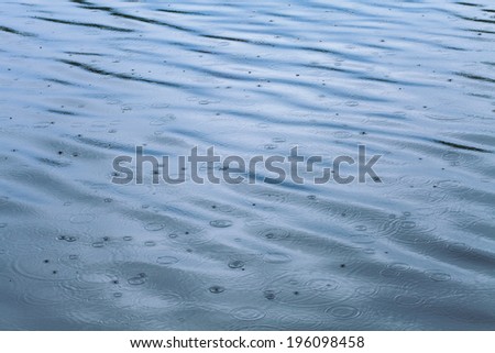 Lake in the rain