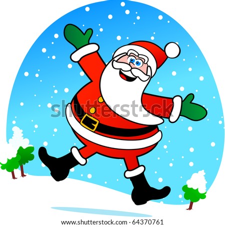 funny santa. stock vector : A funny Santa