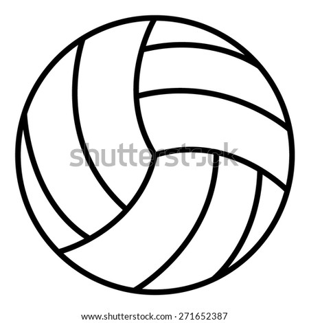 Volley Ball Outline