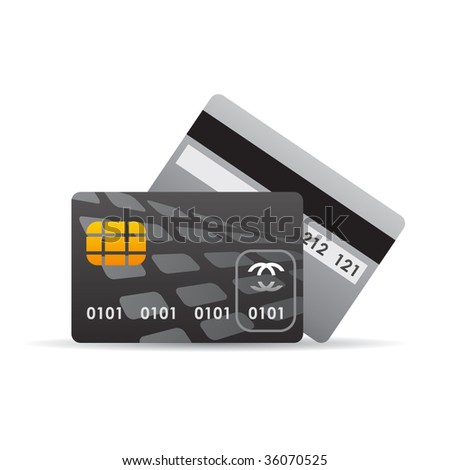 credit cards icon. vector : Credit card icon