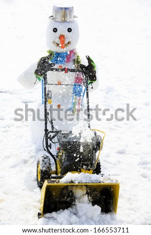 Snow removal - happy snowman snow removal, winter fun