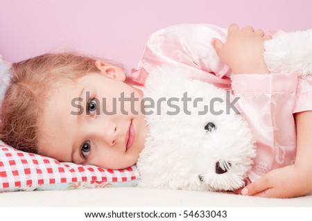 Bedtime with teddy bear ( No-name teddy bear )