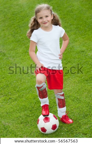 Cute soccer player
