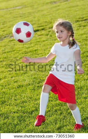 Little soccer player