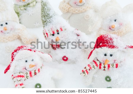 Christmas - Happy snowman friends