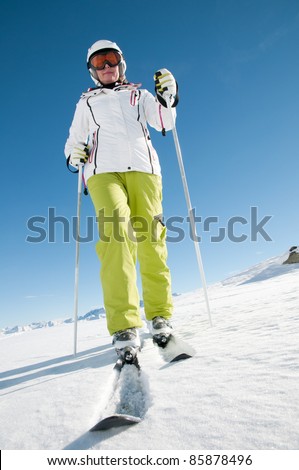 Ski touring in Alps