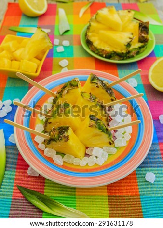 Pineapple - delights with pineapple, summer party
