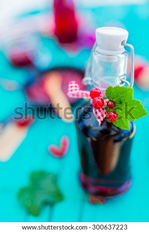 Currant - homemade red currant juice