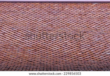 Brown wooden tiles.