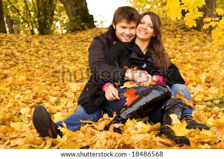 Happy couple outdoors