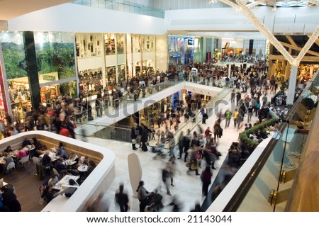 Crowd in the mall