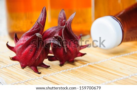 Roselle or hibiscus juice, a drink for good health.