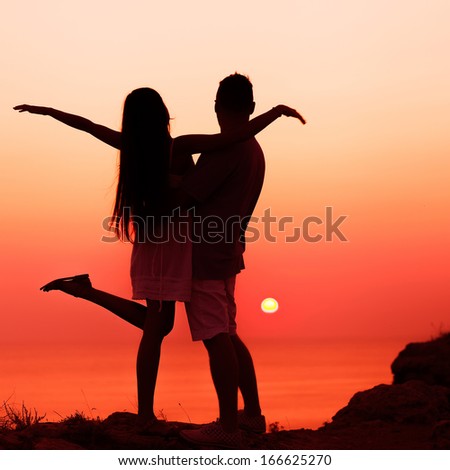 Silhouette Couple In Love