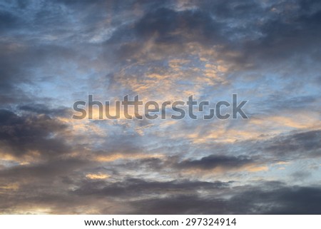 abstract natural soft clouds pattern at sun set or sun rise  (vintage background)