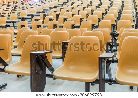Empty Student Empty Lecture Hall