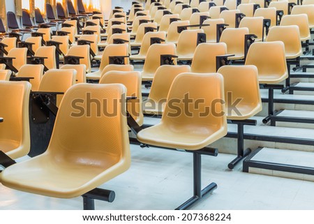 Empty Student Empty Lecture Hall