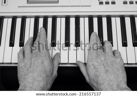 Piano player.