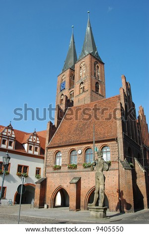 small German town Stendal, The church \