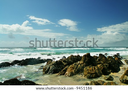 Australian coast, south of Byron Bay, New South Wales, Australia