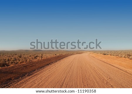 dirt road in the Australian Outback