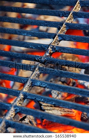 BBQ Flaming Grill. You can see more BBQ, Grilled Food, Flames and Fire on my page