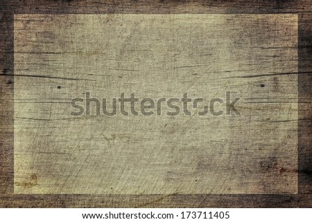 Old Wooden Board with transparent Frame, digital art background