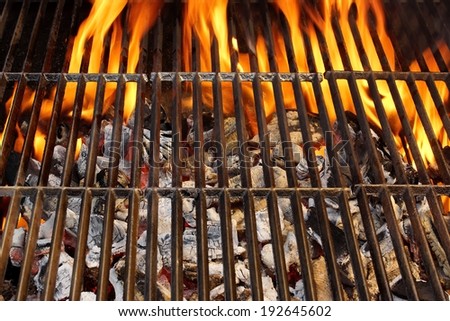 Barbecue Grill and Burning Charcoal. You can see more BBQ, Grilled food, flames and fire on my page.