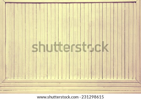 Vintage Beige White Pastel Color Wood Backboard Billboard Background Texture. Instagram style