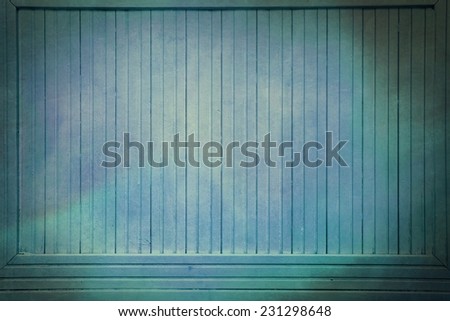 Vintage Dark Blue Gray Colored Wood Backboard Billboard Background Texture. Instagram style