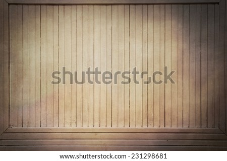 Vintage Brown Beige Colored Wood Backboard Billboard Background Texture. Instagram style