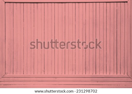 Vintage Pink Rose Red Pastel Color Wood Backboard Billboard Background Texture. Instagram style