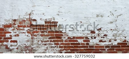 Vintage Red White Bricklaying Texture For Home Interior Design Or Studio Backdrop