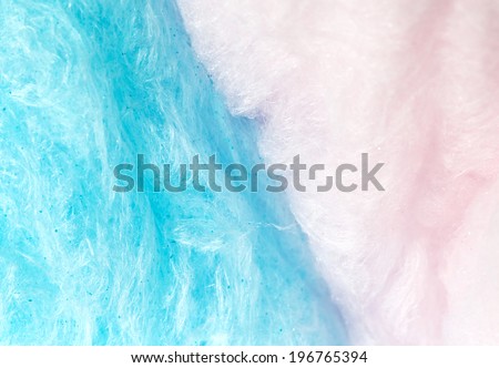 Blue and Pink cotton candy