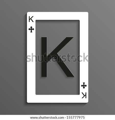 King of Clubs playing card
