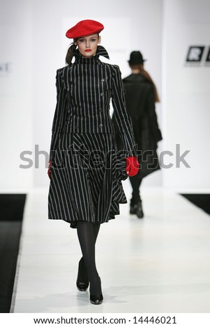 MOSCOW - APRIL 5: Model walks the runway during the Isabel de Pedro Collection as part of Russian Fashion Week April 5, 2007 in Moscow, Russia.