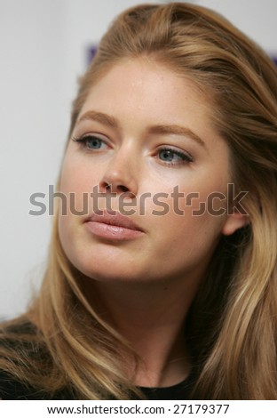MOSCOW - MARCH 21: Dutch top model Doutzen Kroes attends a news conference during Fashion Week March 21, 2009 in Moscow, Russia.