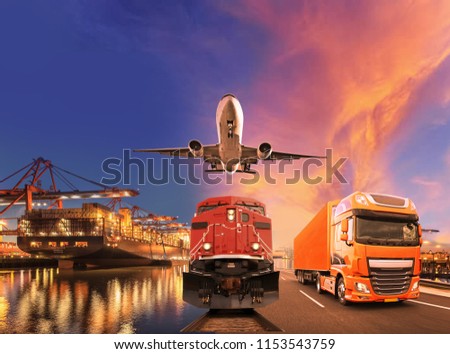 Global Transportation everything ship train truck airplane
