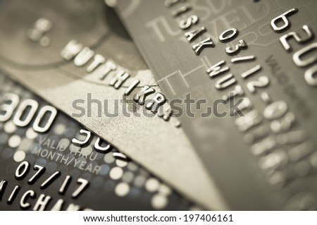 Credit Card Background by Macro shot