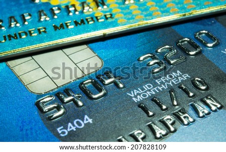 Close Up Credit Card background