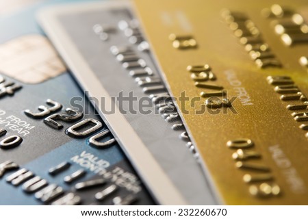Closer Up Credit card for Background